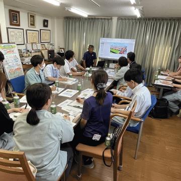 西部農林事務所の若手職員研修でした。